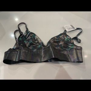 Urban outfitters holographic bralette